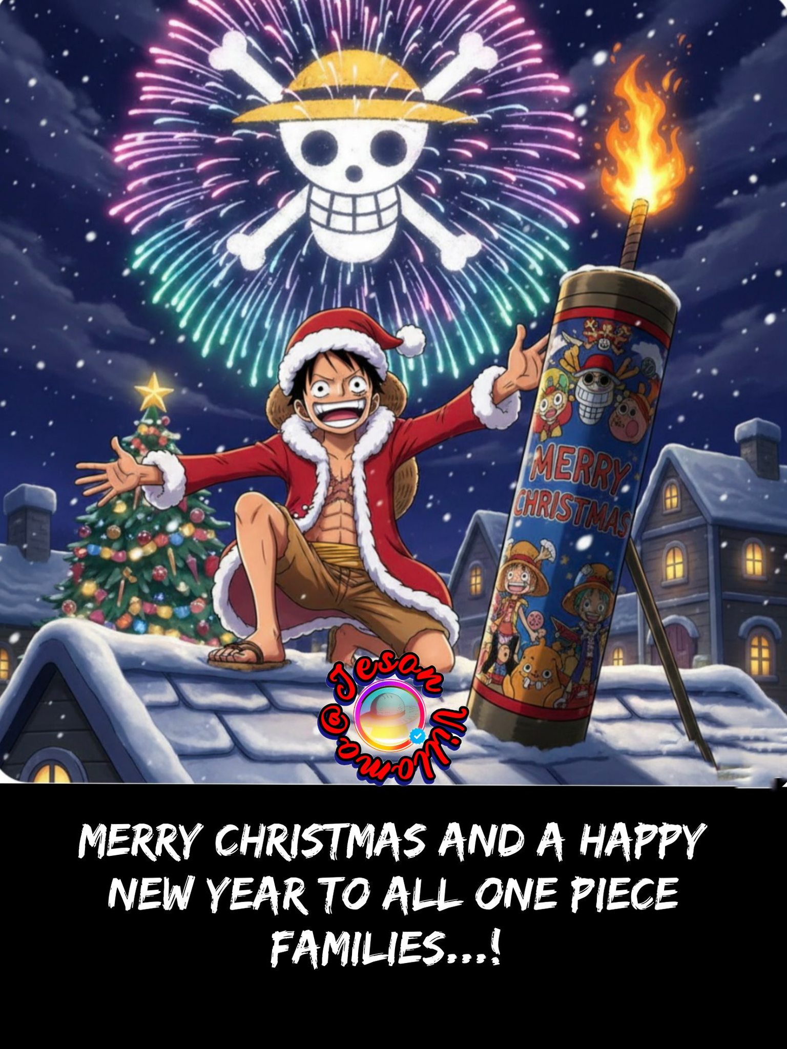 Merry Christmas and a Happy New Year to all One Piece Families