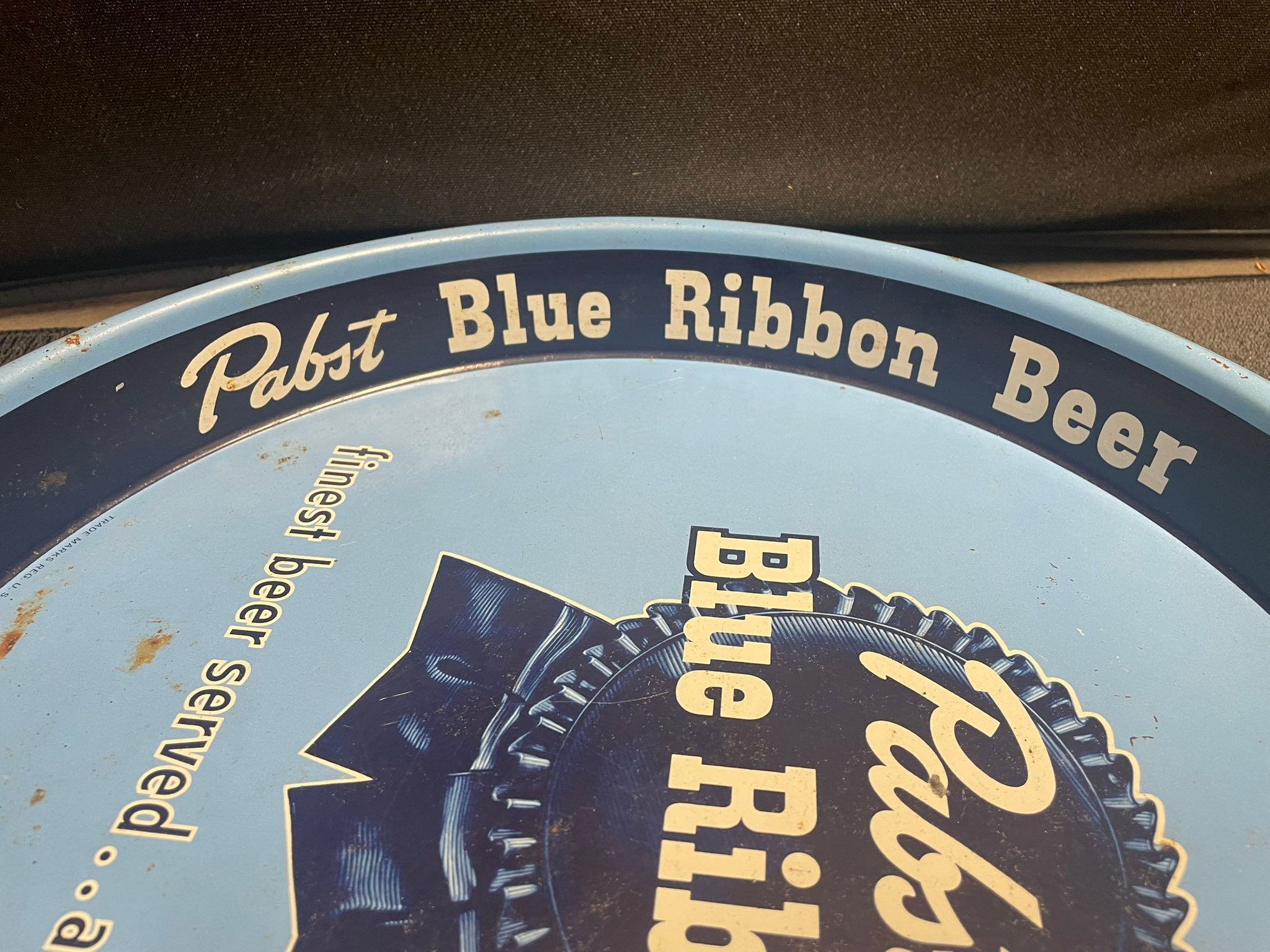 Vintage Pabst Blue Ribbon beer tray for sale