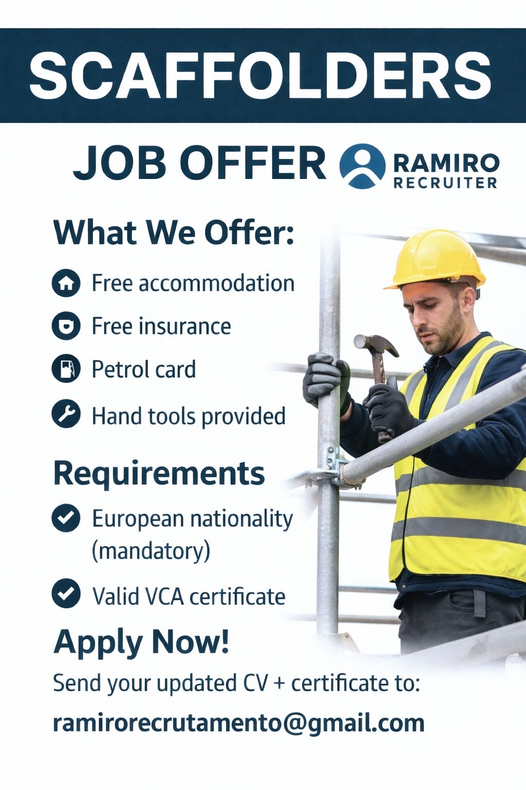 Job Offers with Own Accommodation- Netherland | Facebook