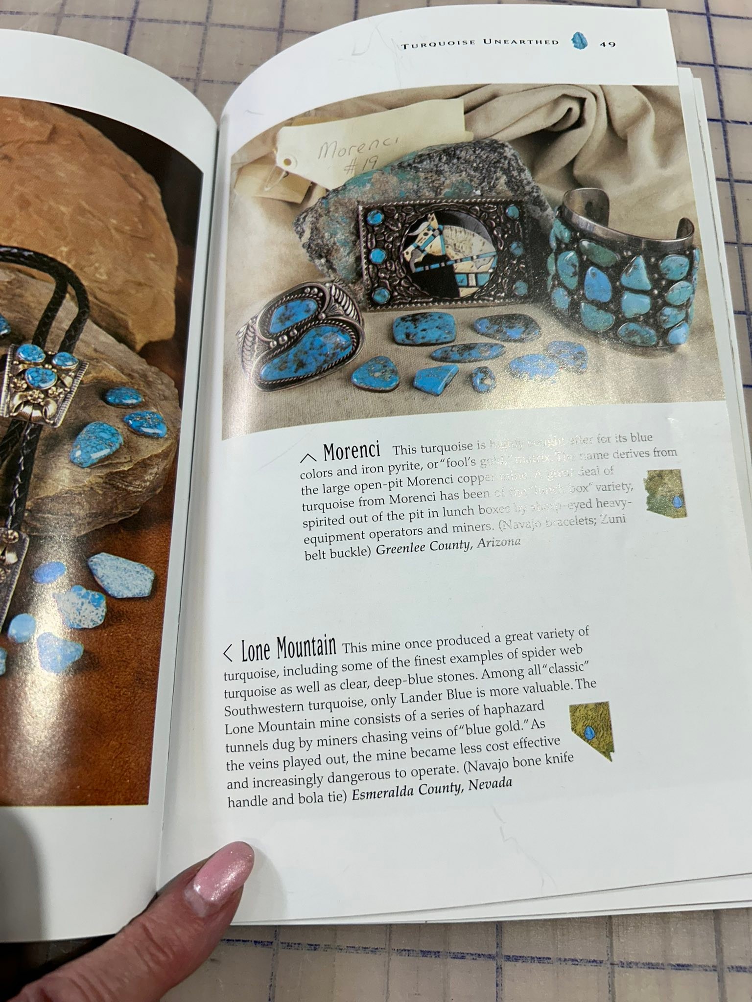 Turquoise cuff featured in 