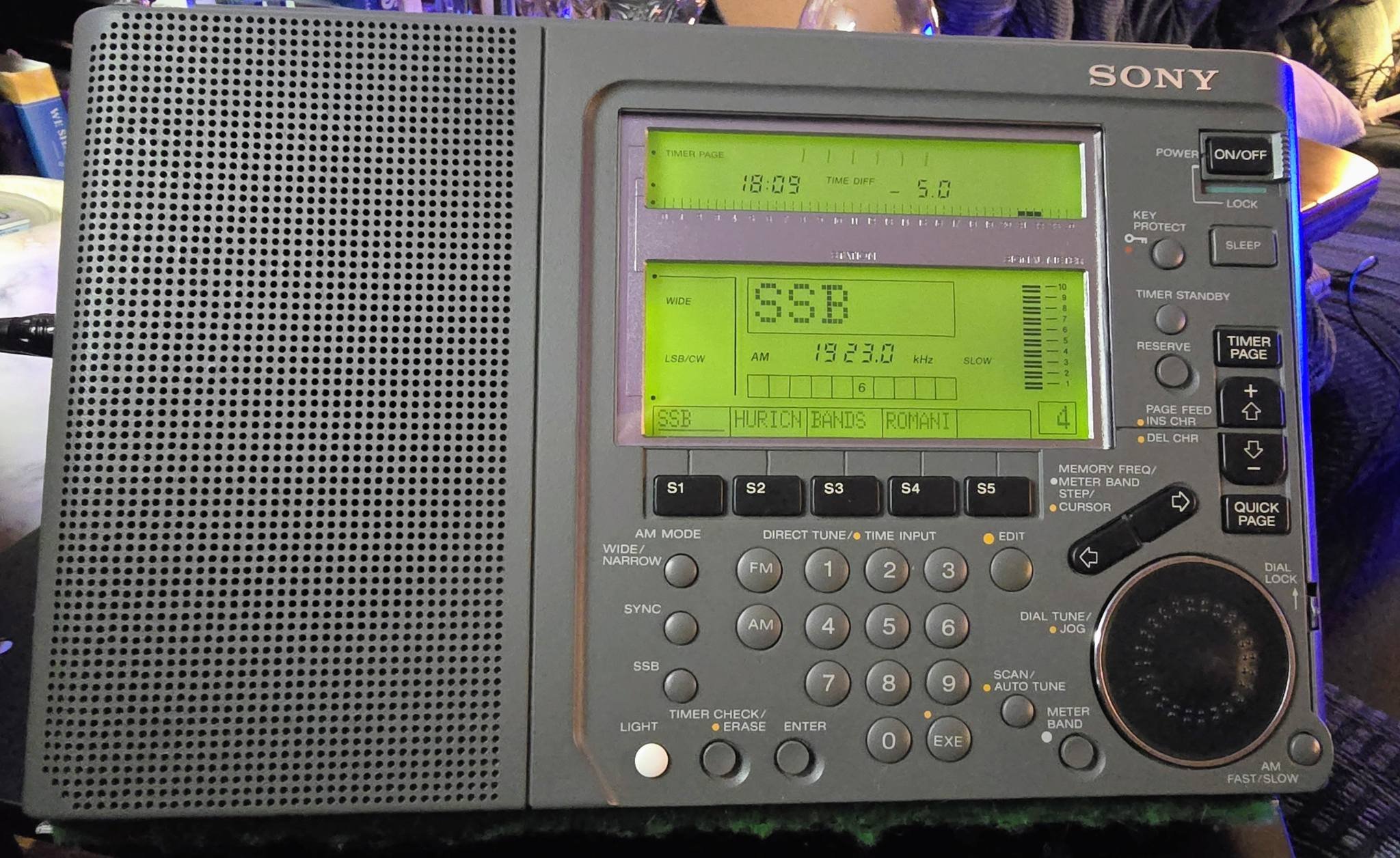 Best looking portable shortwave radios: Sony ICF-SW77 and Grundig 