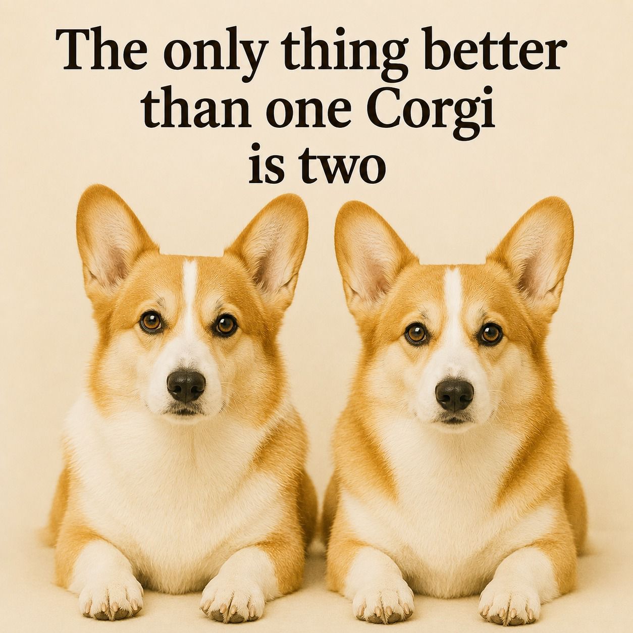 The only thing better than one Corgi is two