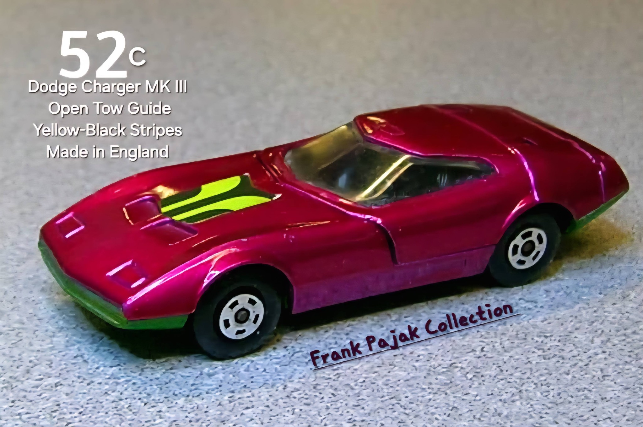 Matchbox Superfast n:o 52 Dodge Charger Mk III (1972-1976)