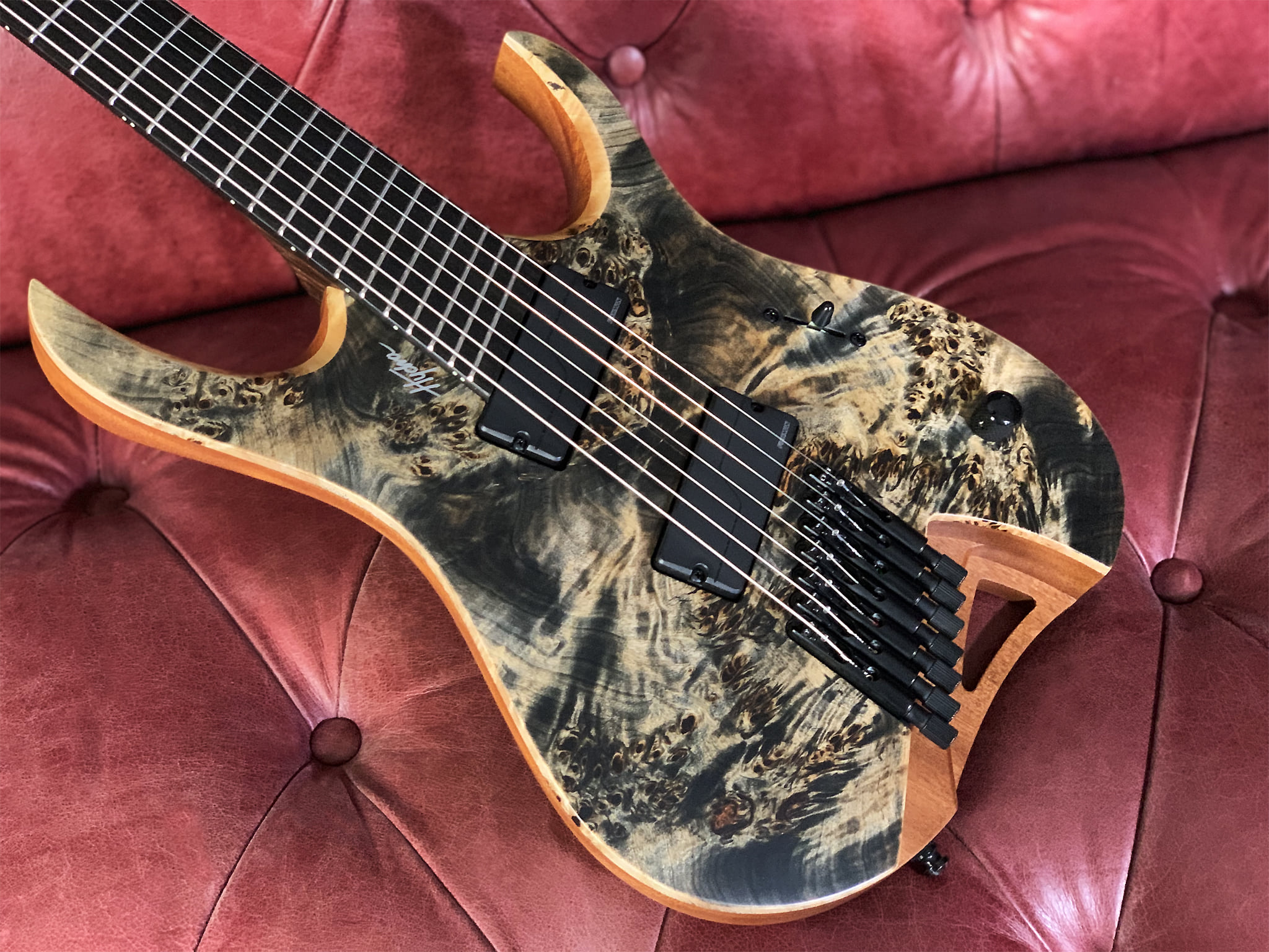 Mayones Hydra Elite VF 7 Fishman | Eye Poplar top | Trans Graphite