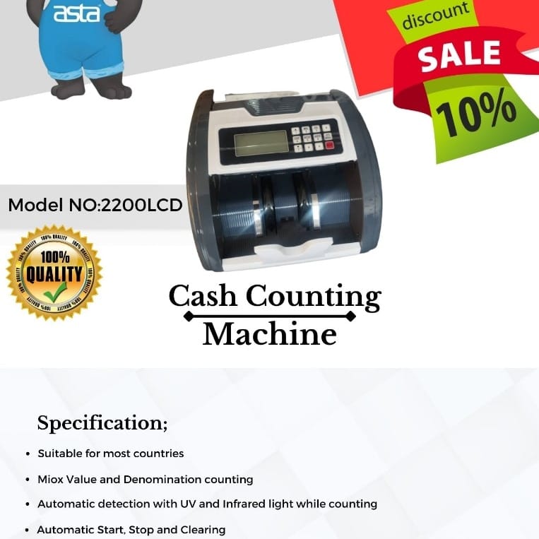 Asta - Meet the future of cash counting machines! Introducing the 2200 ...