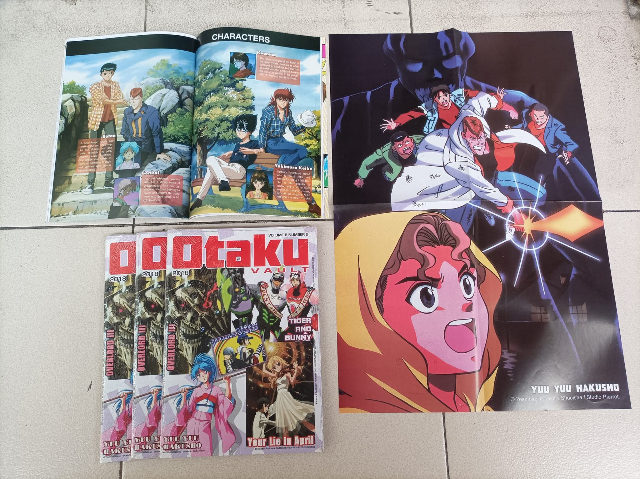 Otaku Vault mini magazines featuring Yuyu Hakusho for sale