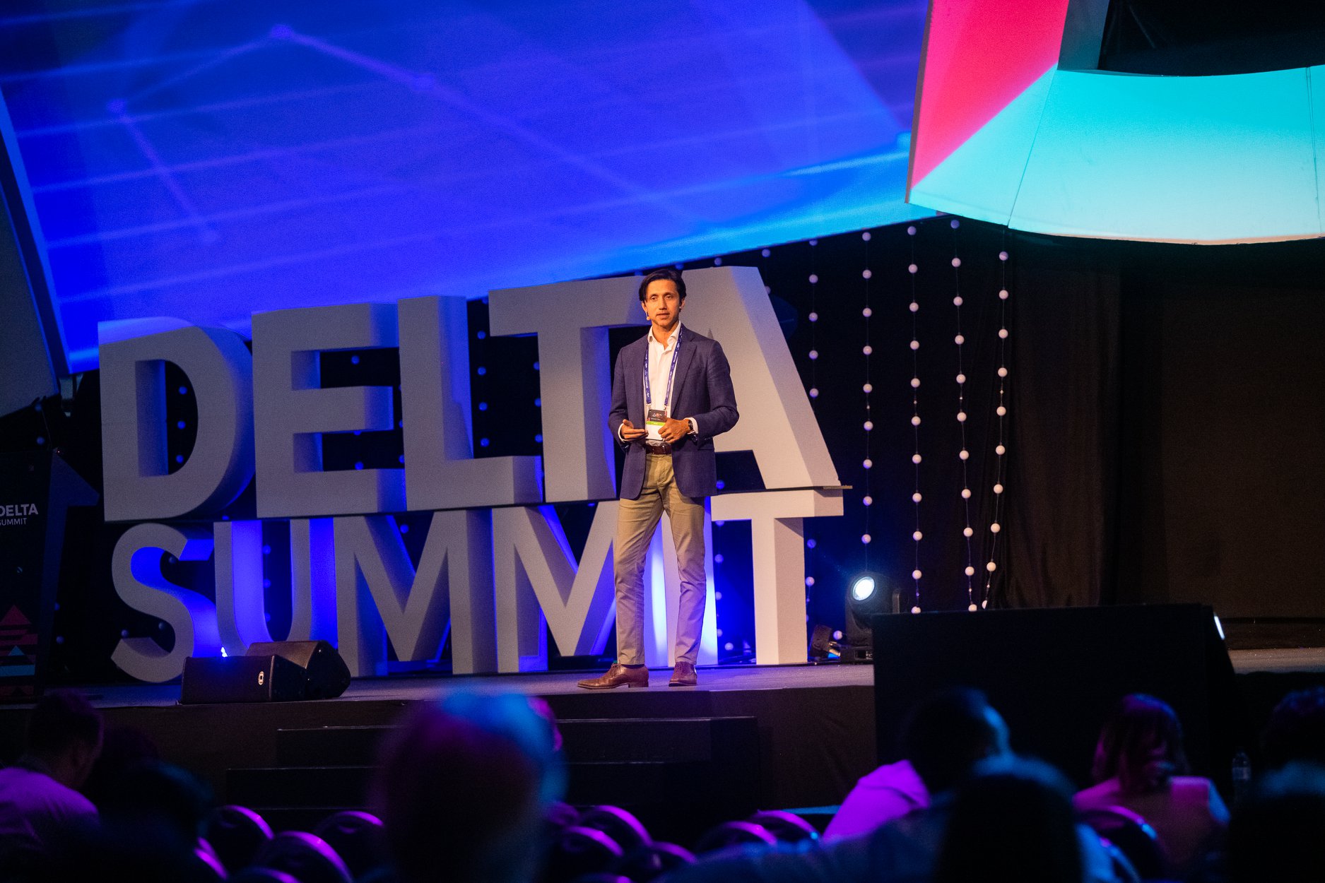 GO - GO CEO Nikhil Patil, on the main stage today at DELTA Summit ...
