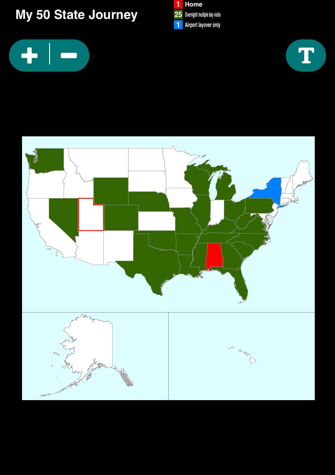 Visit All 50 States! | My 50 adventure so far hopefully I will get ...