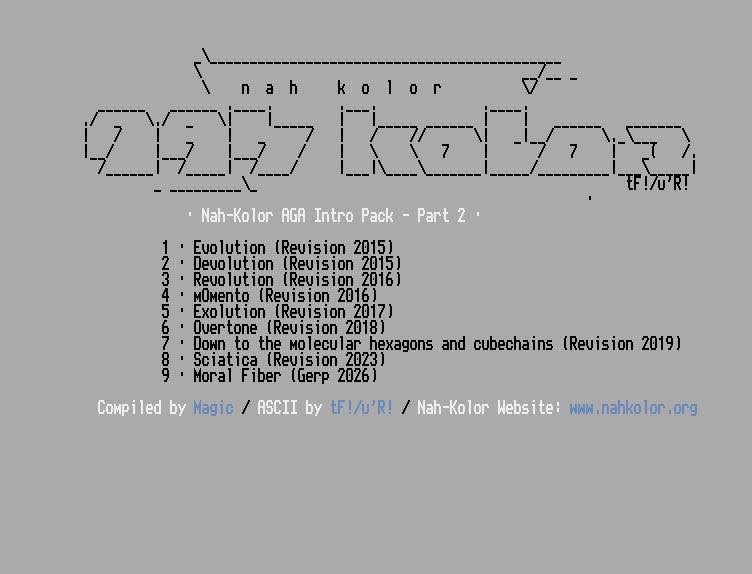 Nah-Kolor AGA intro pack updated with 2 new intros
