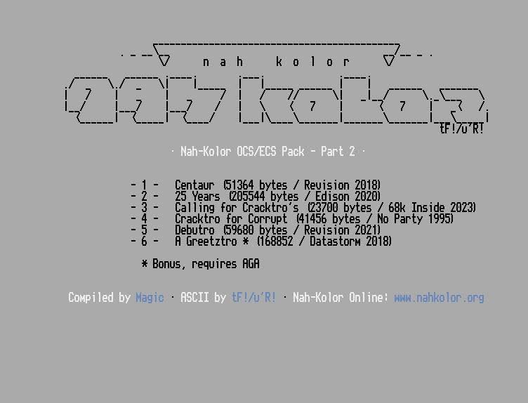 Nah-Kolor Amiga productions intros and demos