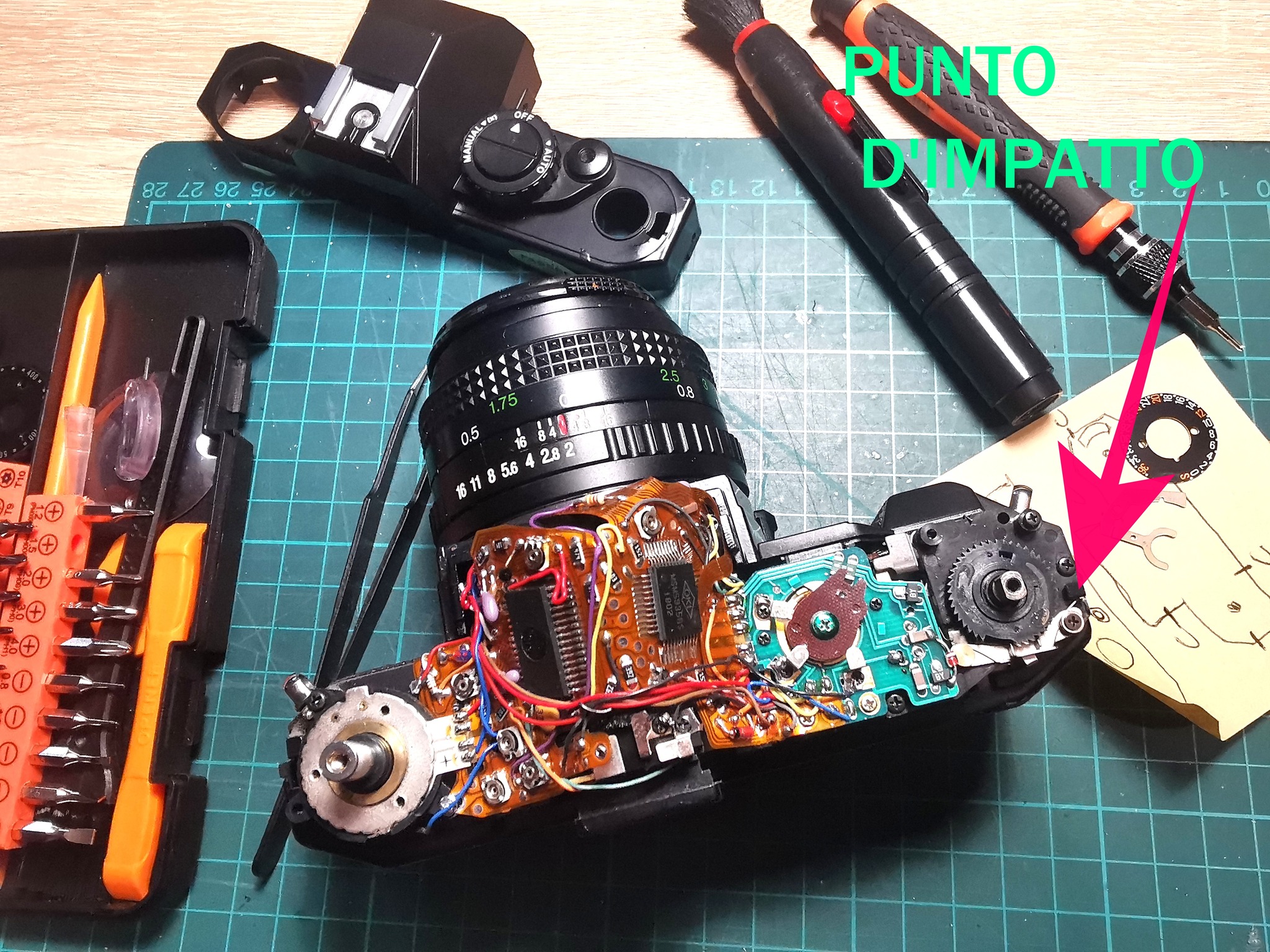 Restored Cosina CT9 reflex camera test shots