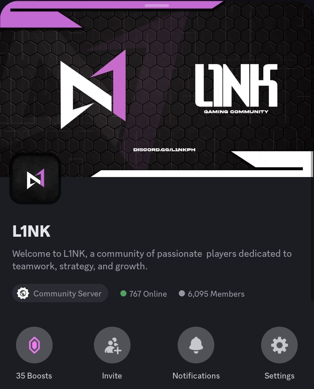 Para sa mga naghahanap ng discord server for game invites join na kayo ...