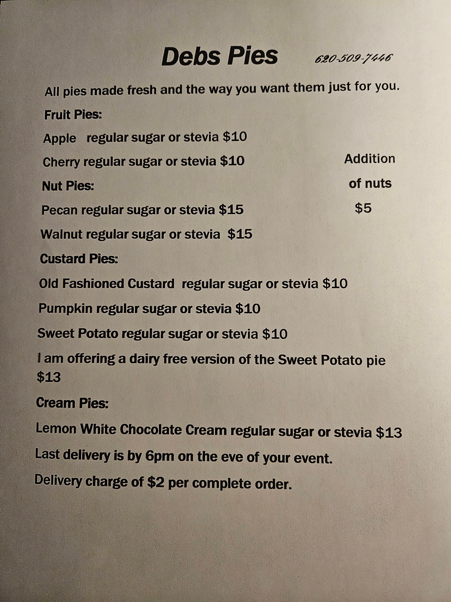 Lyons KS Community Bulletin Board | Last day to order Thanksgiving pies ...