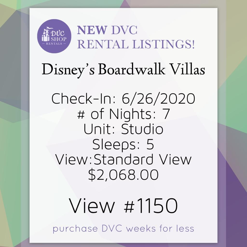 DVC Shop - ºOº NEW DVC SHOP RENTAL ! 📍Disney´s Boardwalk...