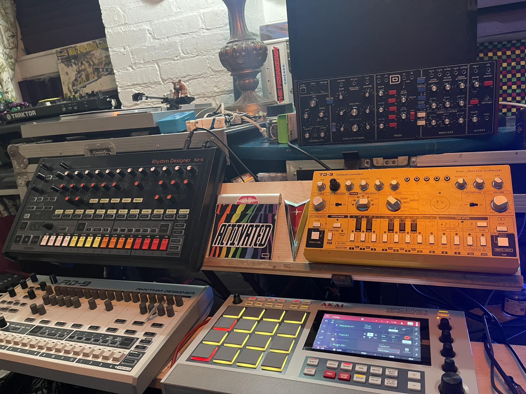 Using TC Electronic Ditto X4 with Behringer RD-8 drum machine via MIDI