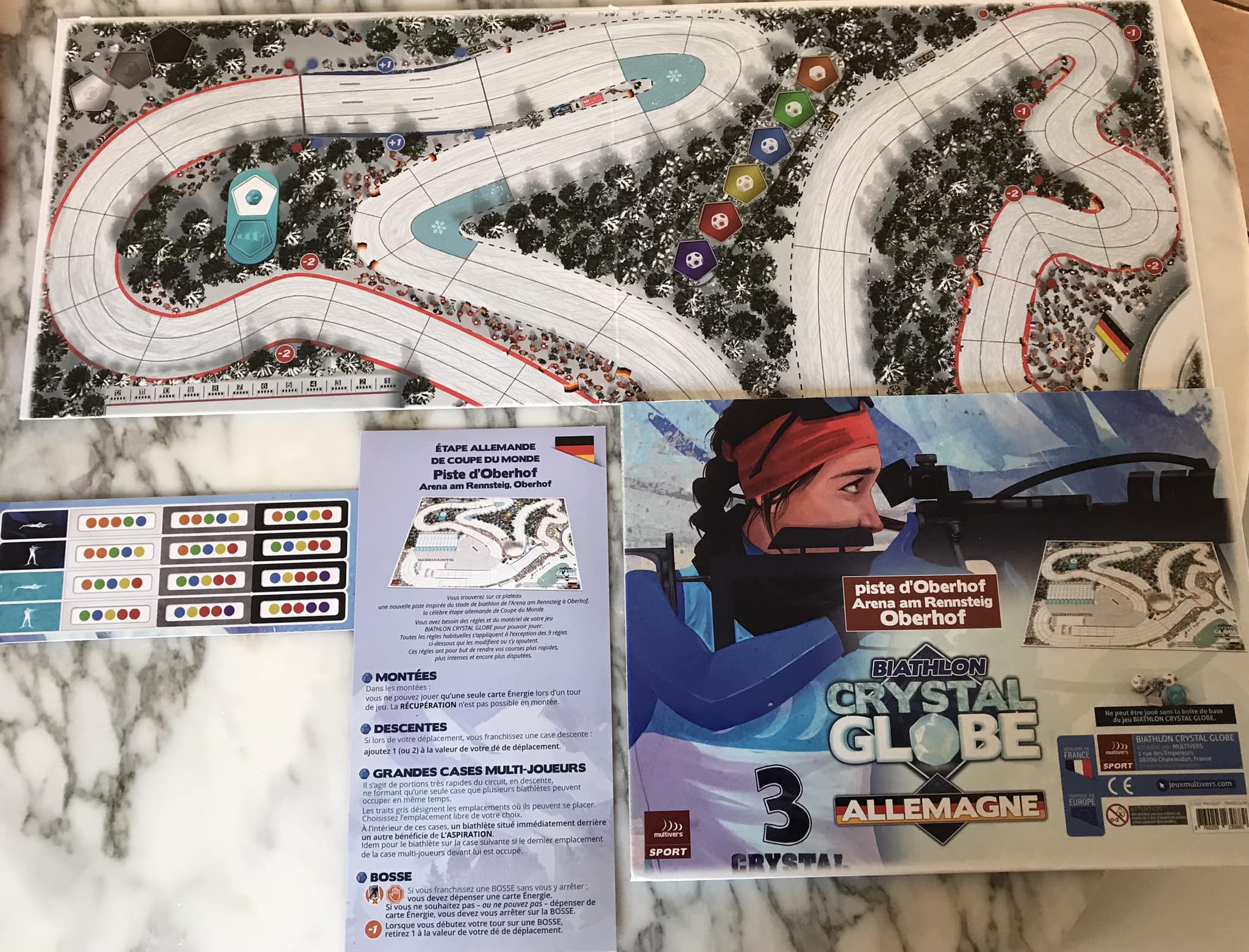 Jeu Biathlon Crystal Globe - Pistes 3D Lenzerheide - Multivers - Neuf France