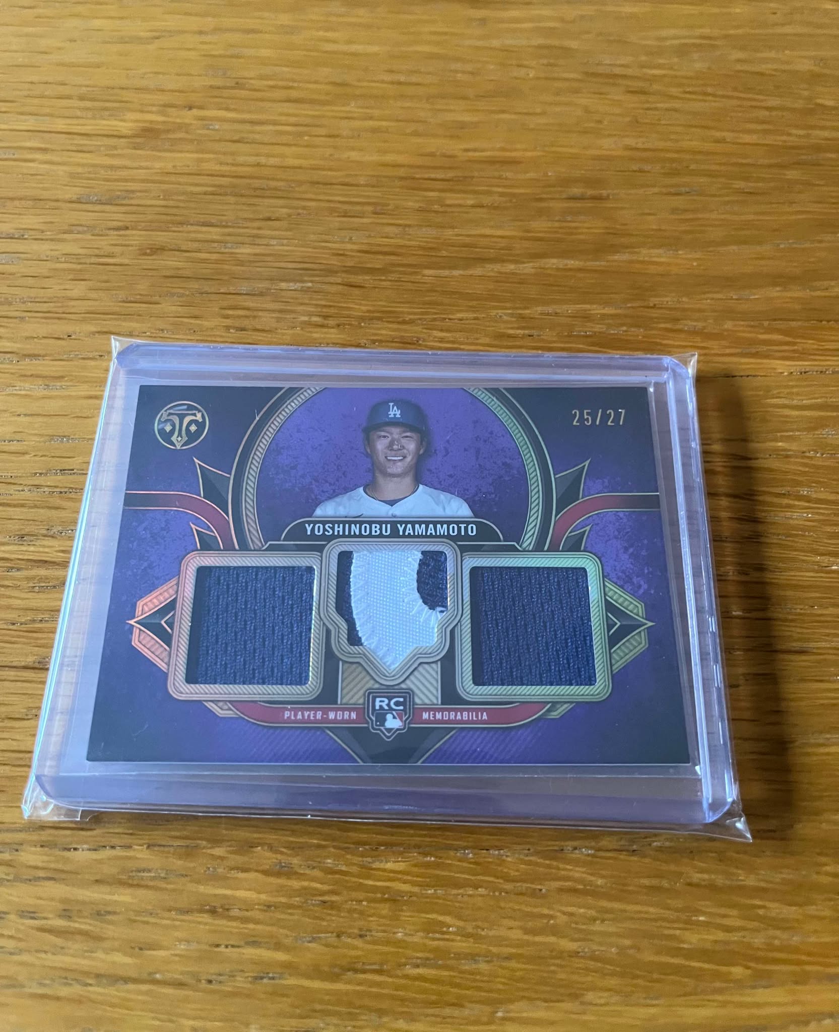 Trading 2024 topps triple threads patch card