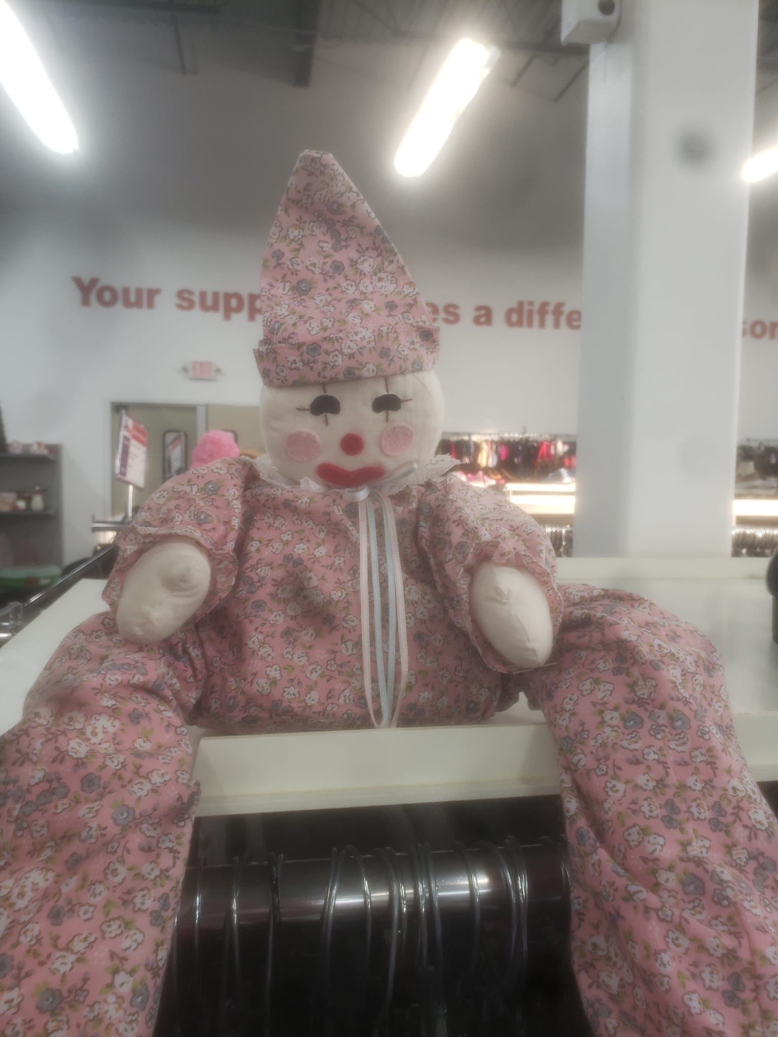 Vintage Juro Novelty clown doll from the 1950s found at Goodwill