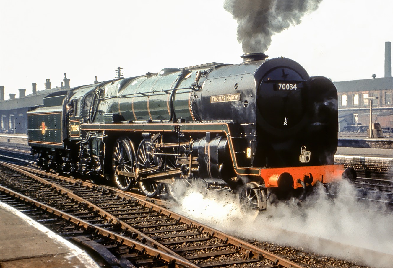 Thomas Hardy steam train at Doncaster station
