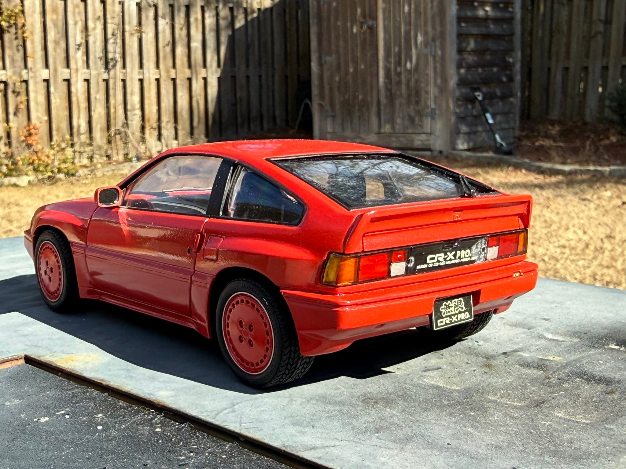 Tamiya Honda Ballade Sports Mugen CR-X Pro model car build