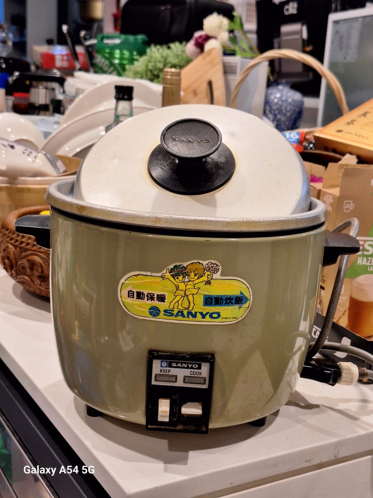 SANYO Automatic Rice Cooker 炊飯器 1980s Vintage Sanyo 10-Cups Automatic Rice Cooker Made in Japan
