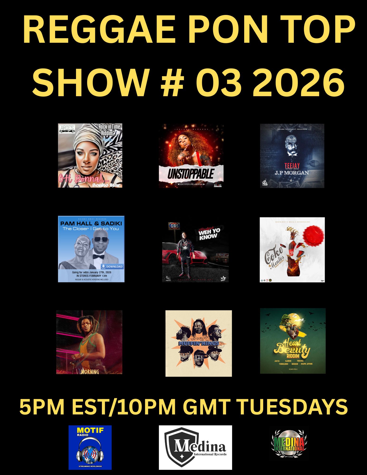 Meelo - This is the replay link for the Reggae Pon Top Show # 03 2026 ...