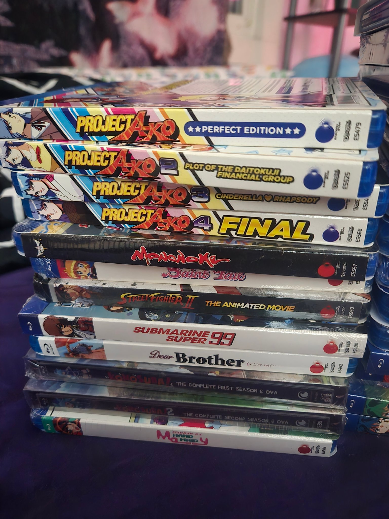 Discotek's current anime collection on DVD and Blu-ray