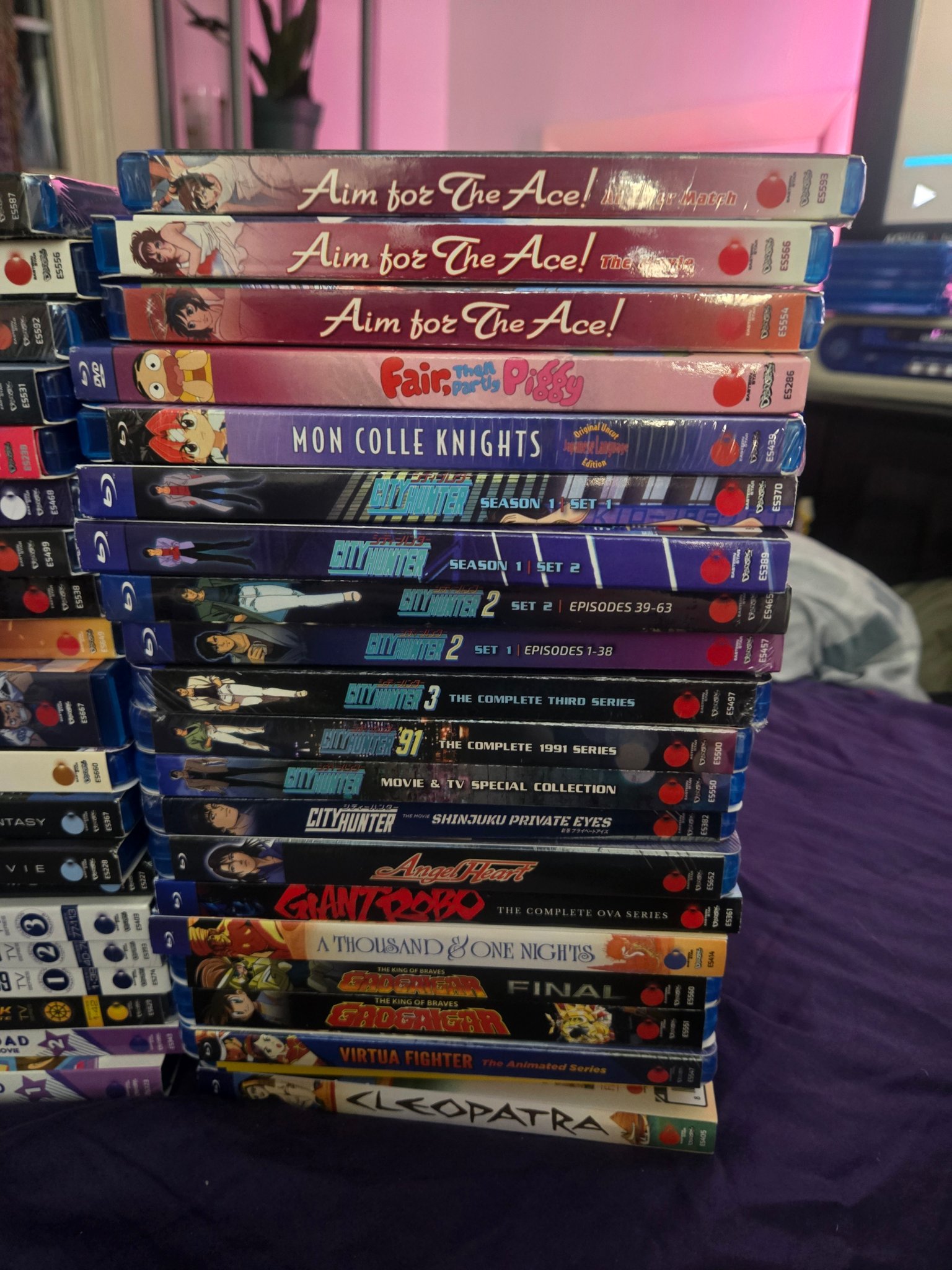 Discotek's current anime collection on DVD and Blu-ray