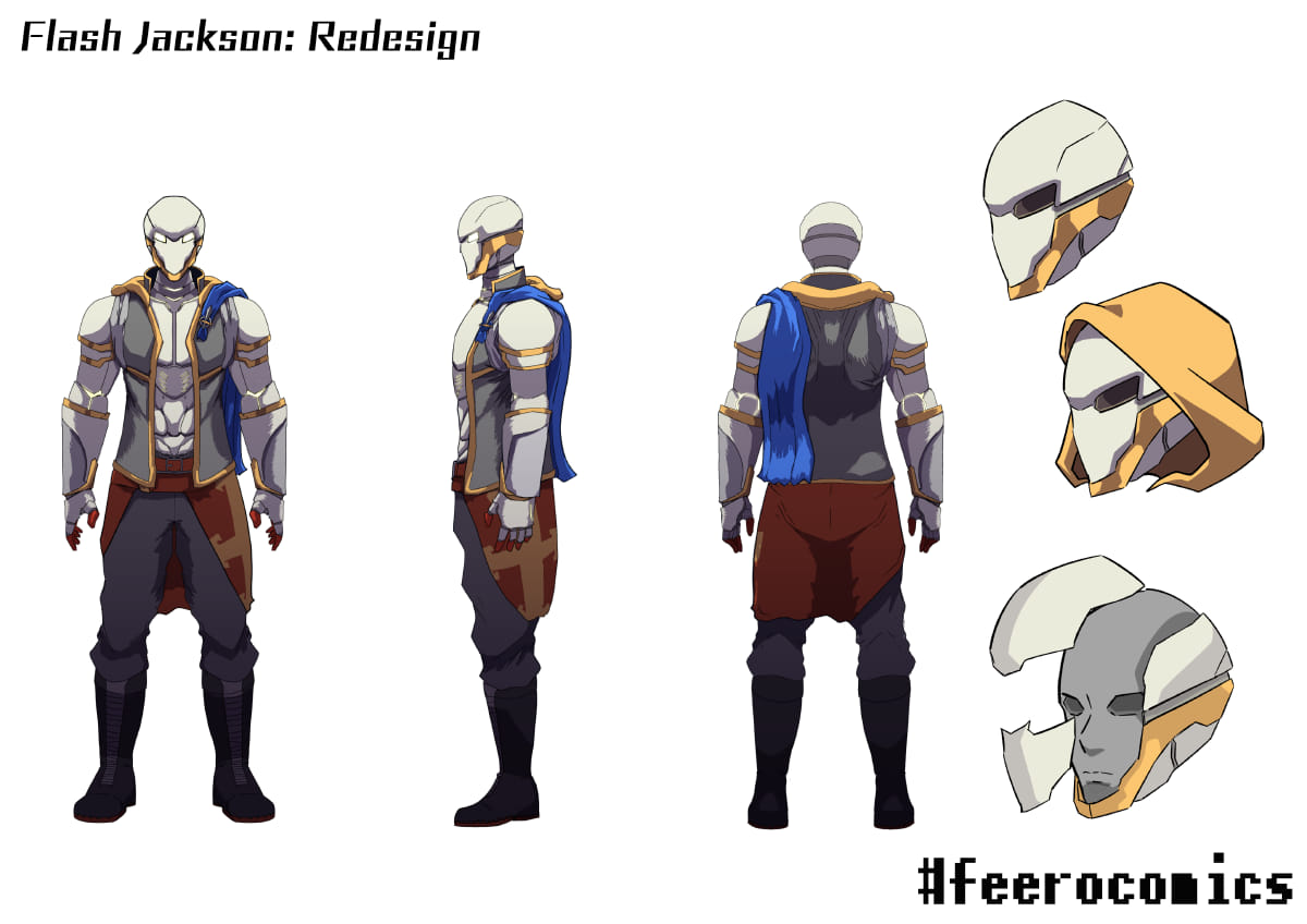 Feero's Comics - A character sheet for a commissioned...