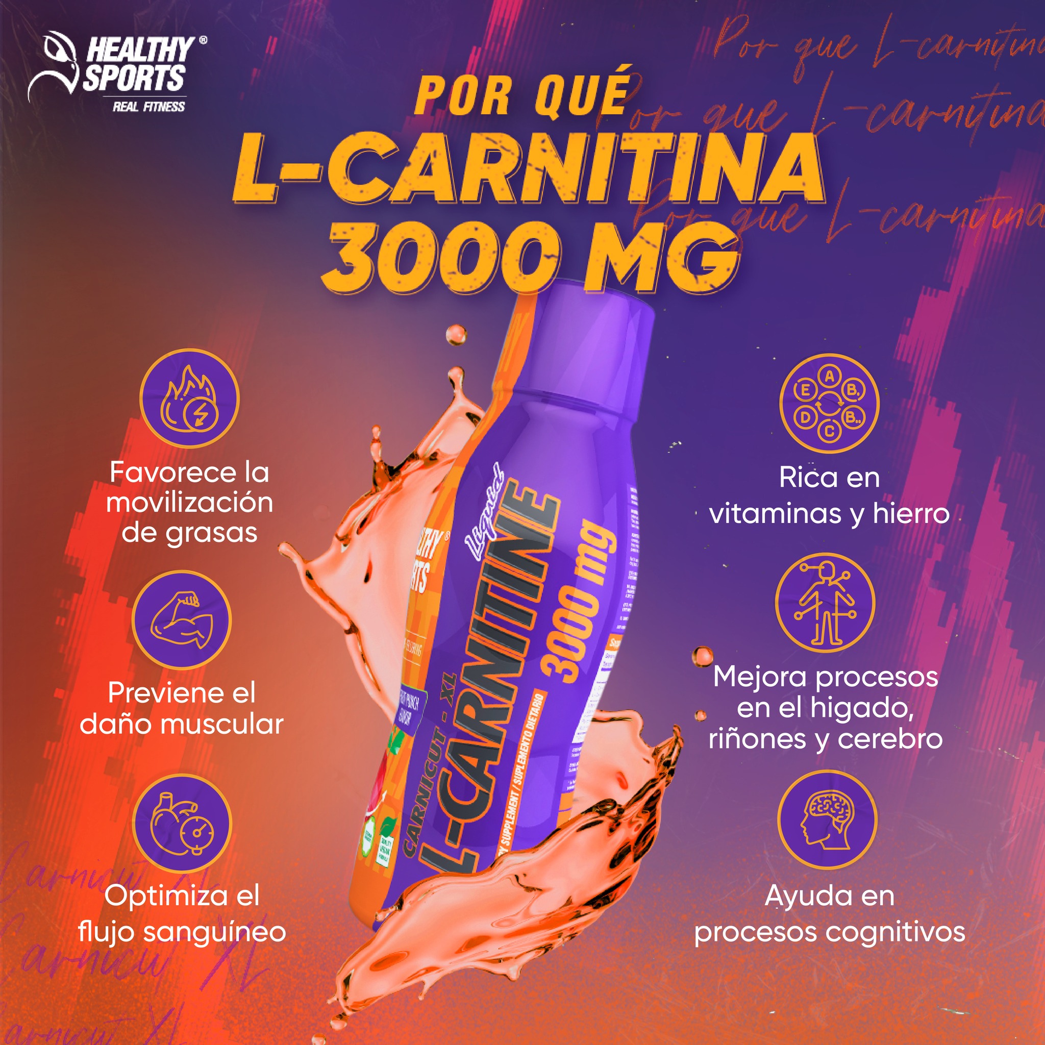 l carnitina 3000 liquida para que sirve Recupera tu energía! Aquí te traemos más razones elergir 🟣 🟠 L - Carnitine Líquida mg dihexa clinical trials humans Inyecciones Size:Single 30ml Sachet