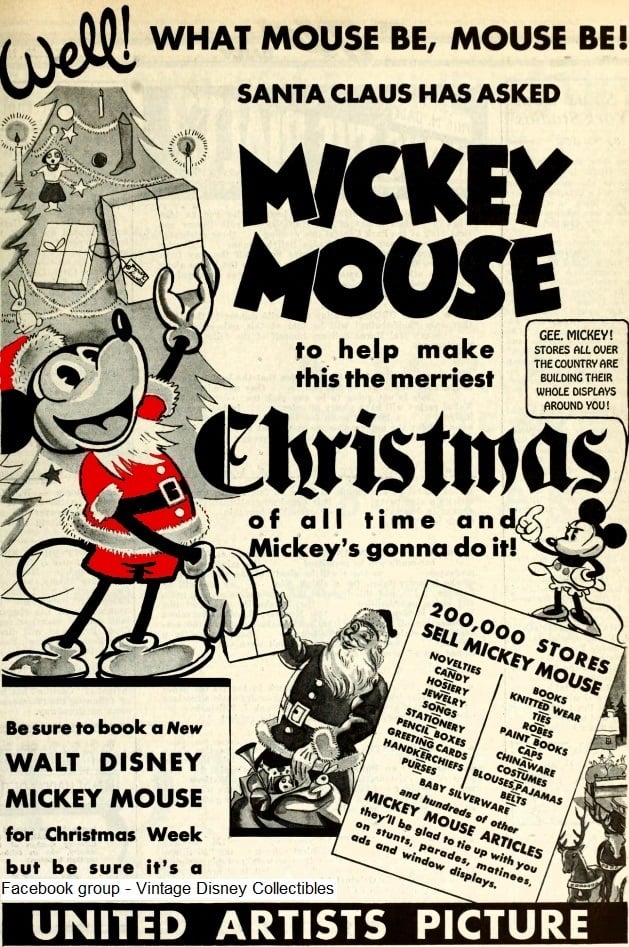 Early Disney ad from 1929 boasts Mickey Mouse cartoons