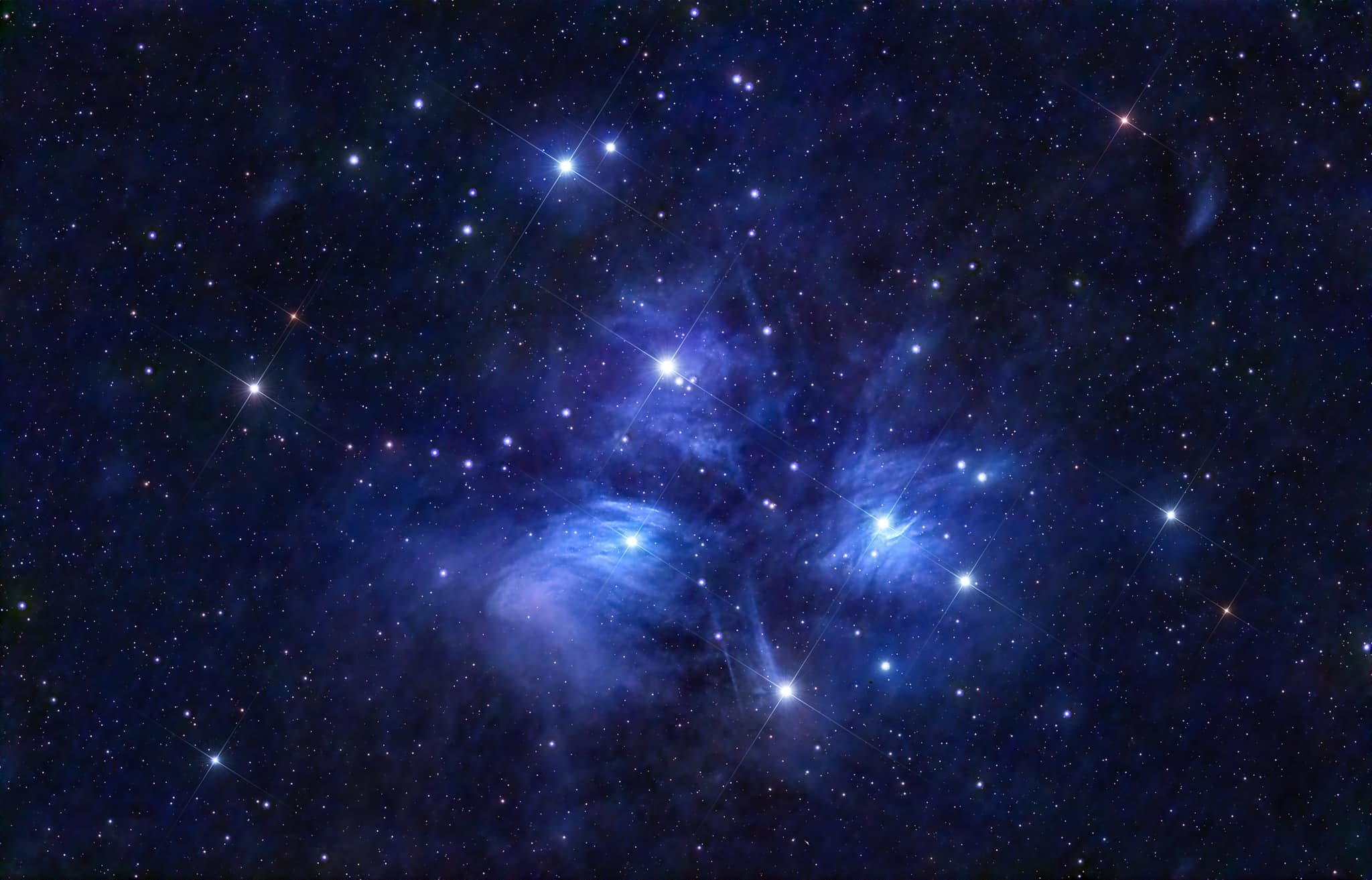 Pleiades star cluster captured with Z61 APO and ASI294 MC Pro