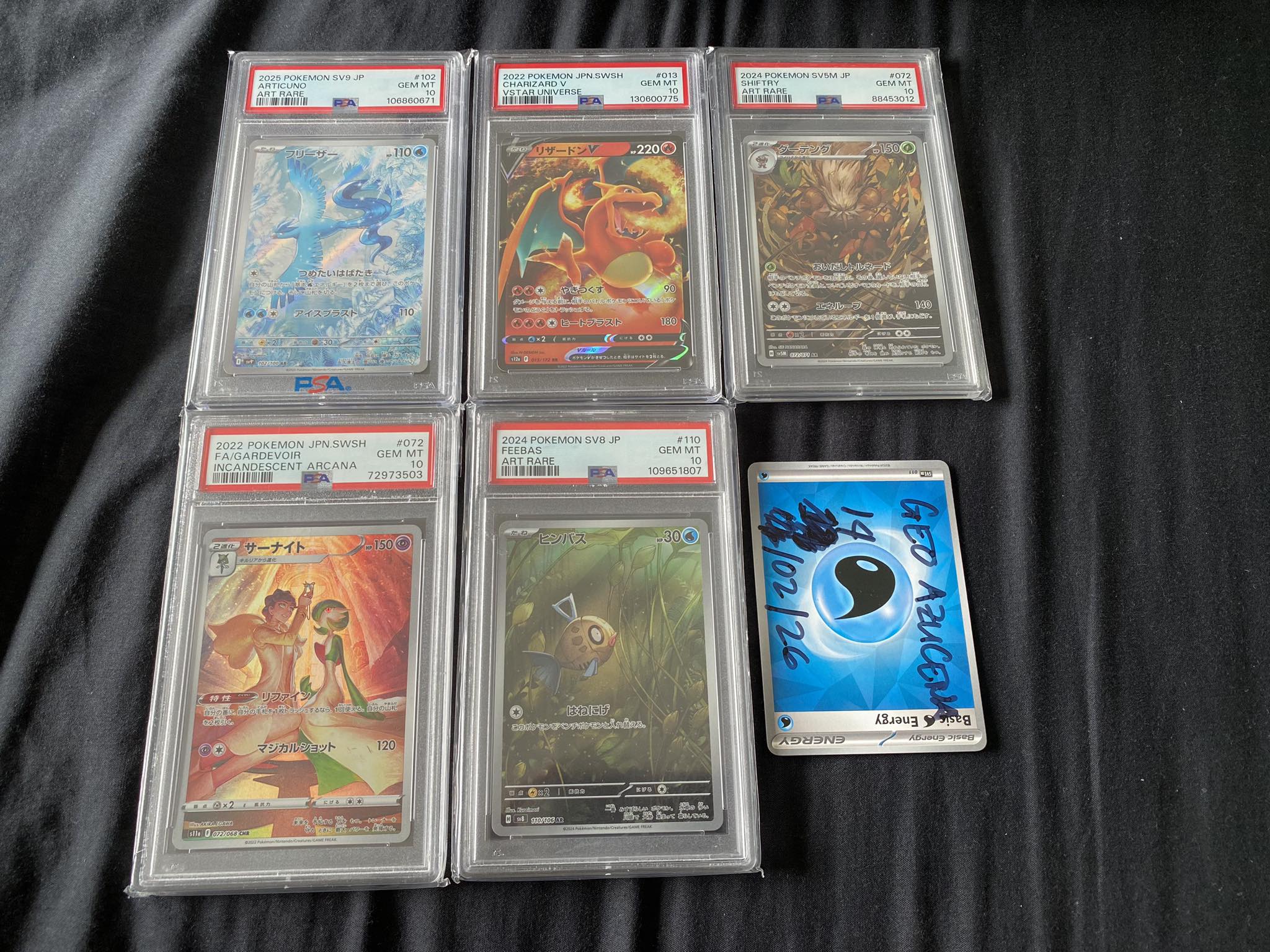 FS Psa 10 Jp Articuno $75 Charizard $75 SOLD Shiftry $75 Gardevoir 