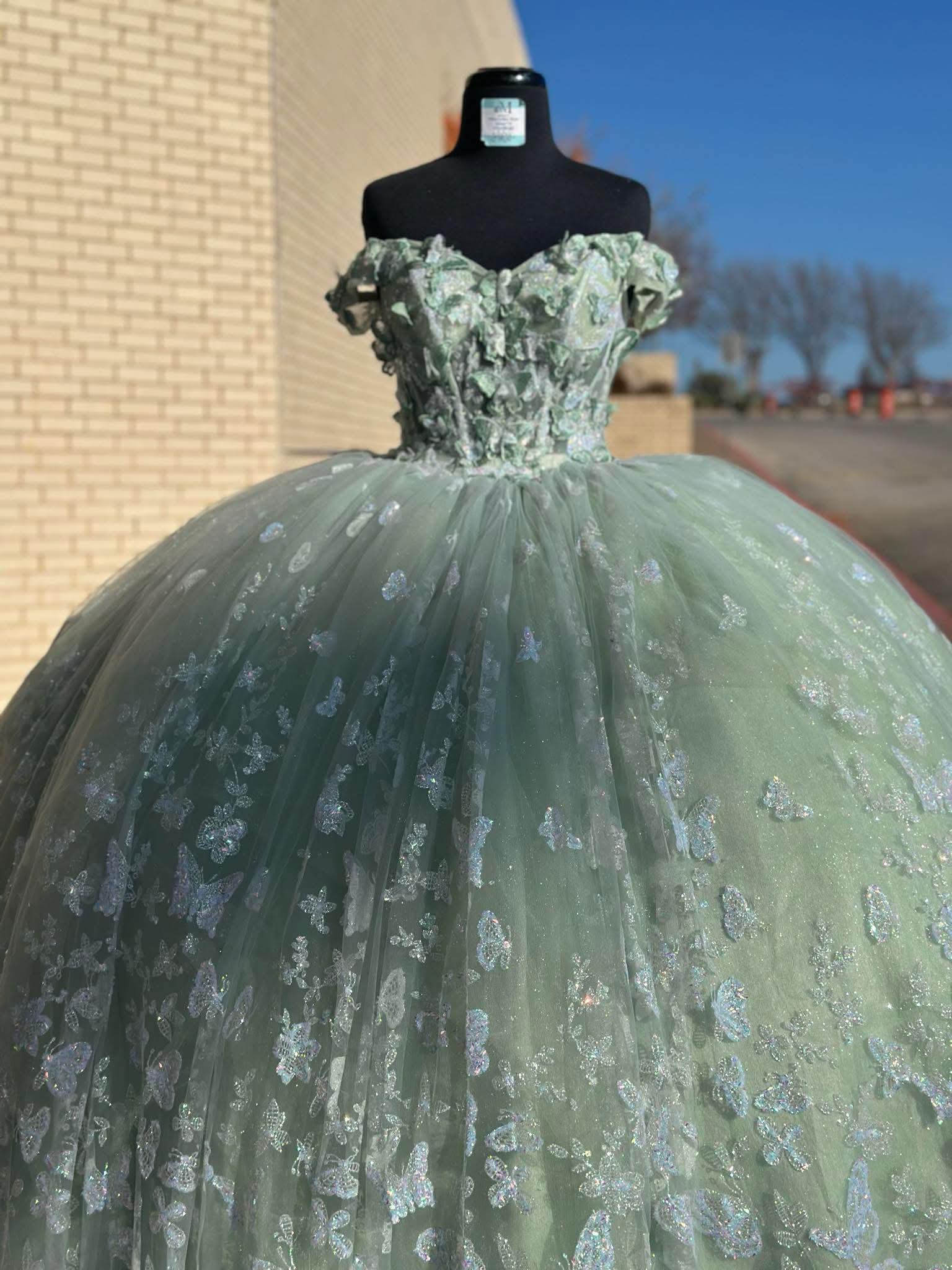 open lace back dress Sweet 16 Dress – CherryPromDress main image 1