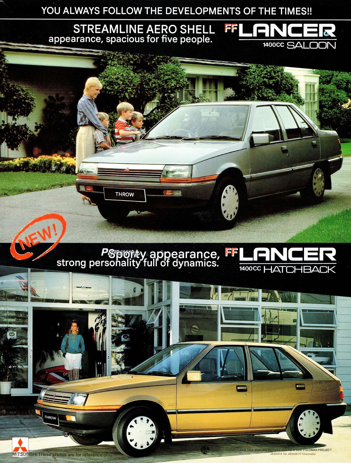 Mitsubishi Lancer FF 1400 cc ad - 1985 Indonesia - Saloon