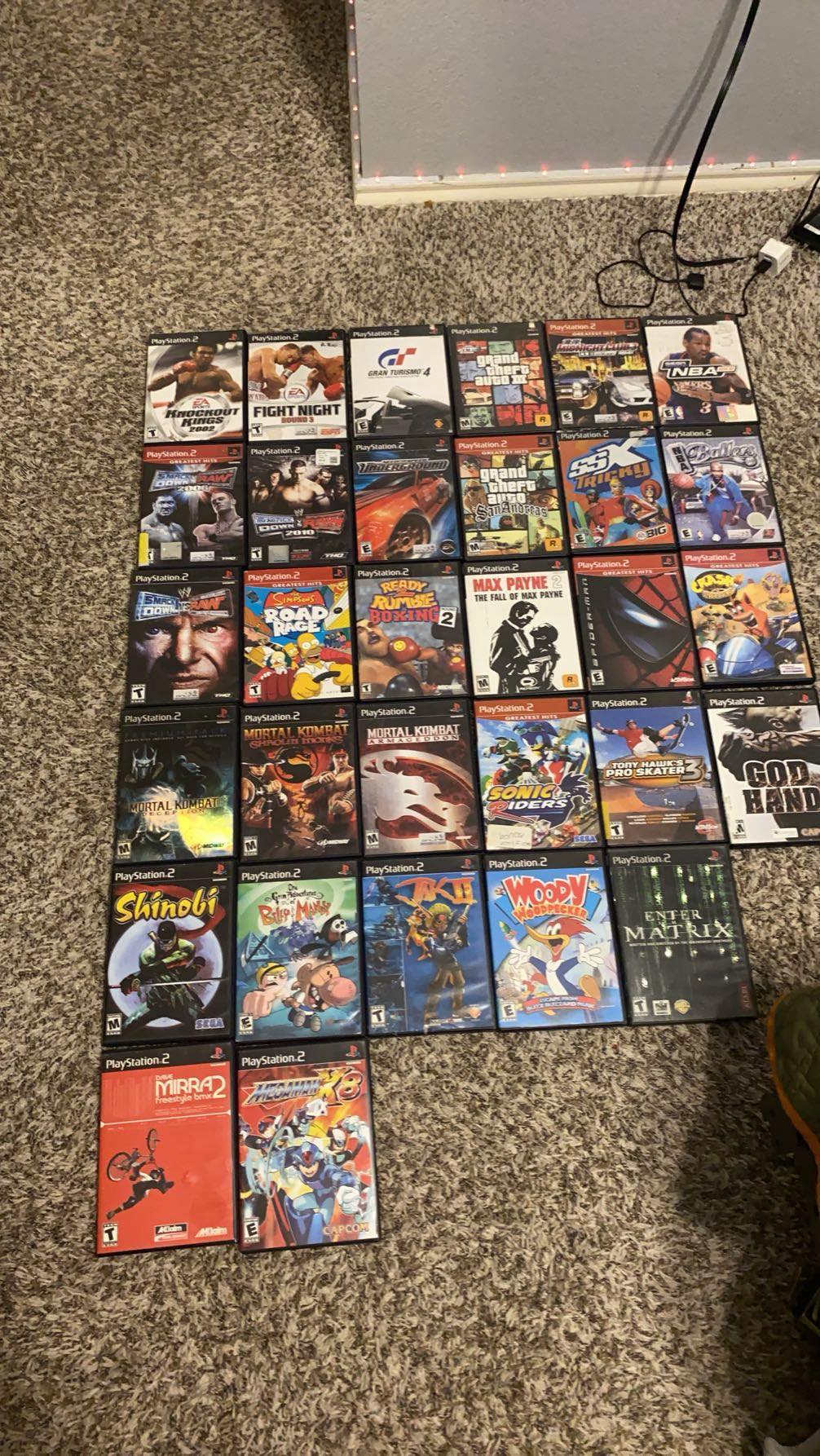 And the collection grows! Full set of games for ps2 Most of the