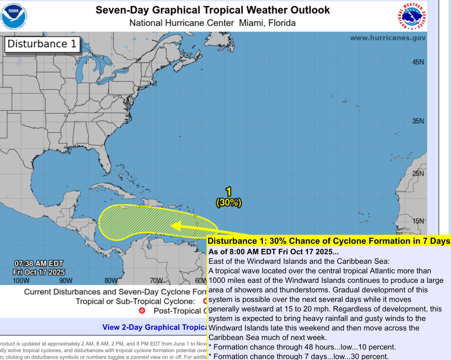 Wayne Sallade - The tropical wave we looked at yesterday... | Facebook