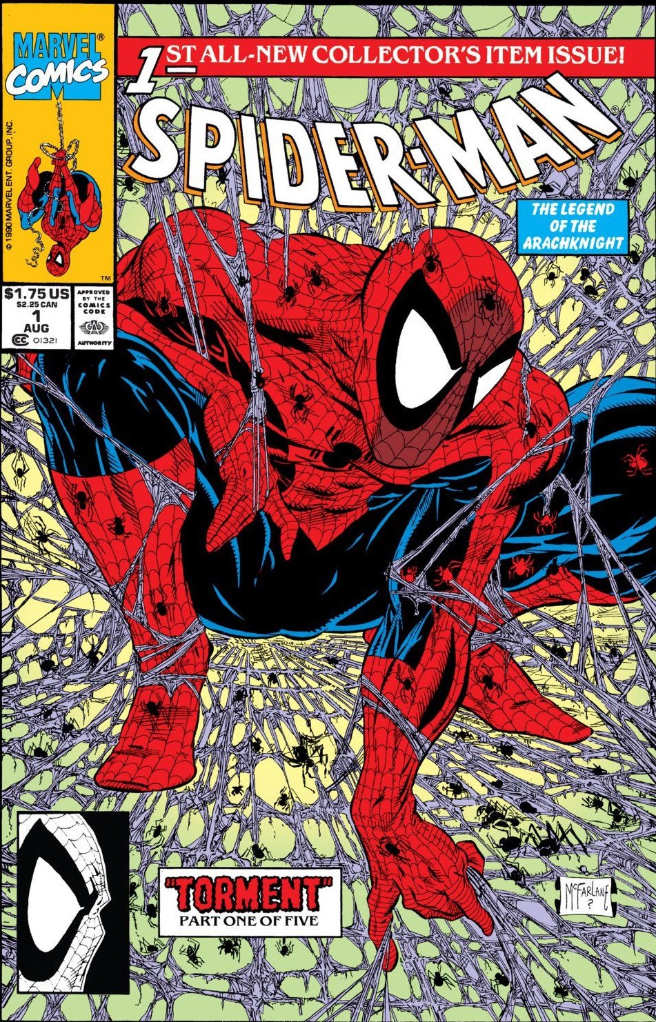 Todd McFarlane Spider-Man #1 silver and gold edition