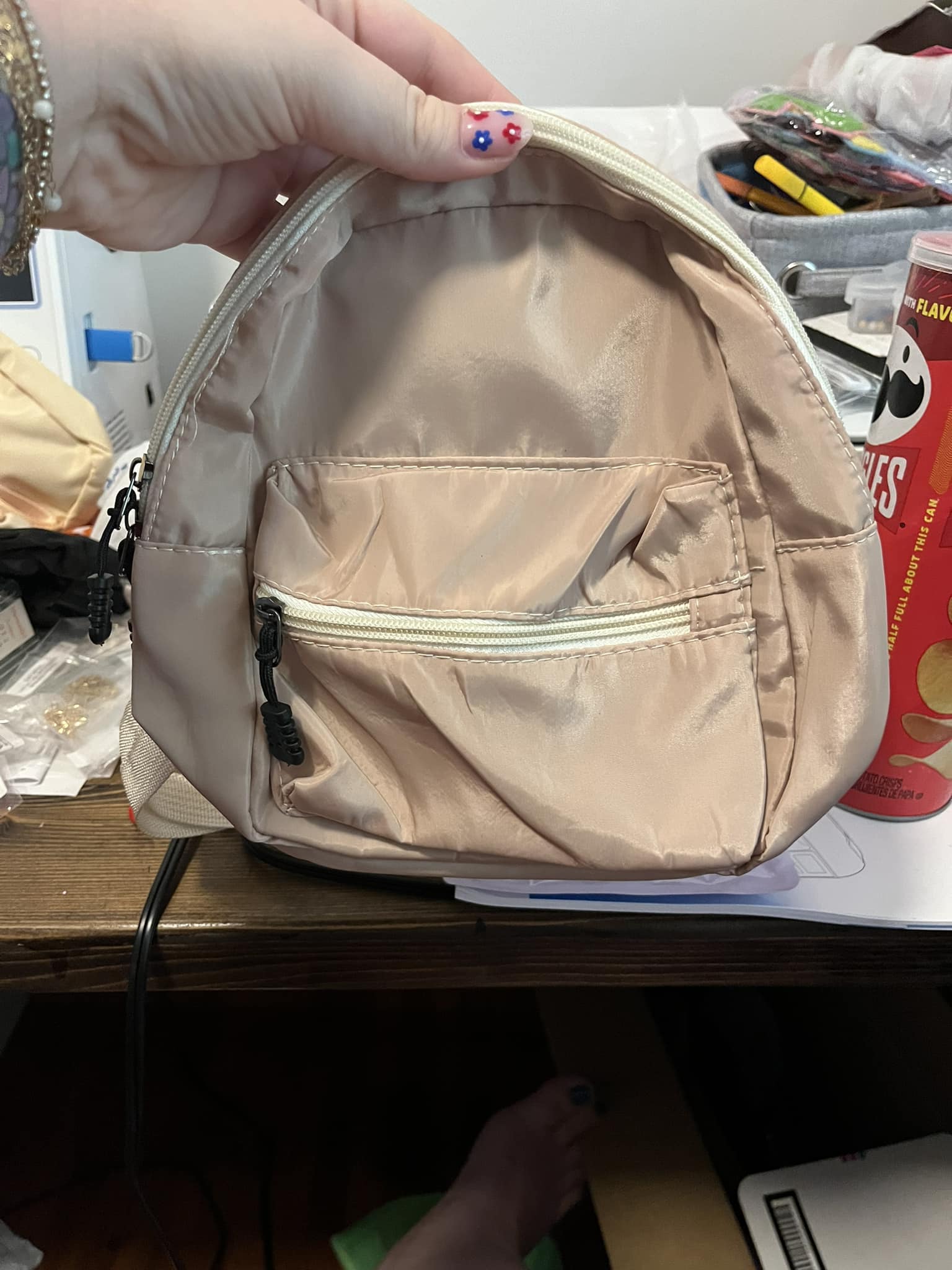 francesca's army green mini backpack rosegold zippers Francesca Everyday - Stylish Daily Bag for Women | Austin Fowler  Austin Faux Leather Measurements Loungefly Disney Parks Minnie Mouse
