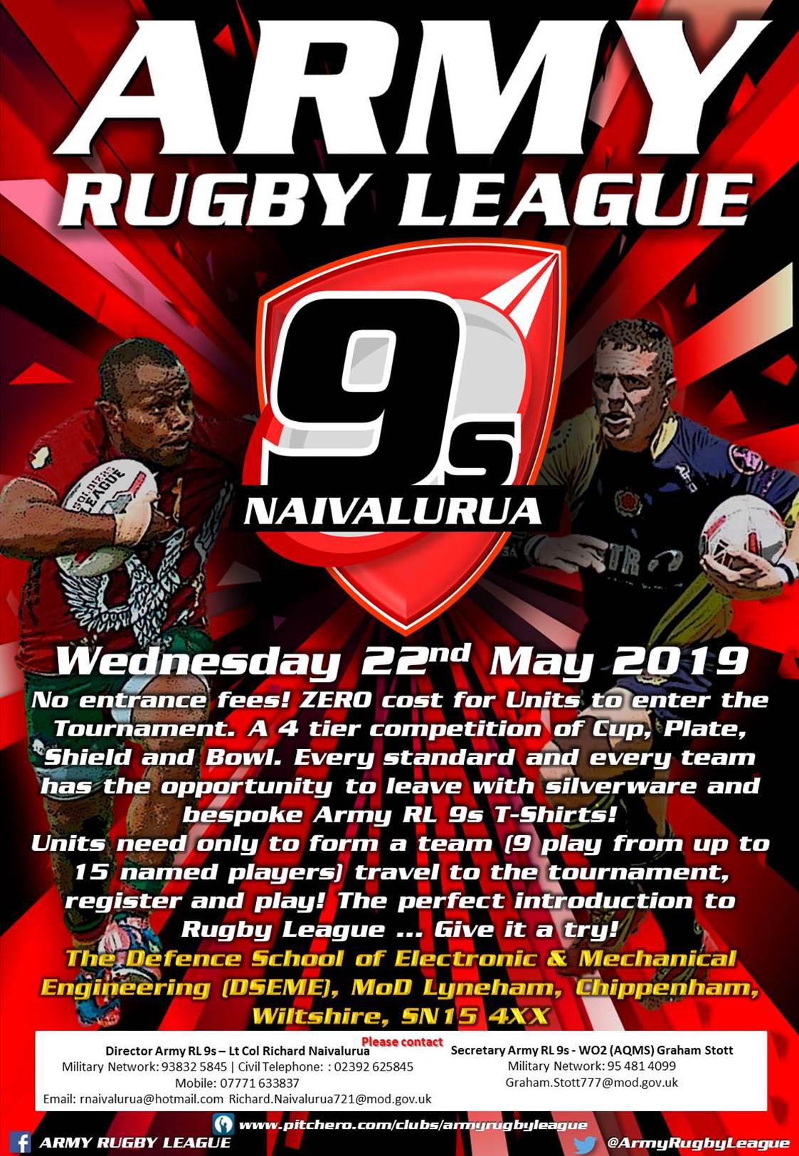 The Nav' 9's is on! Start sorting... - Army Rugby League | Facebook