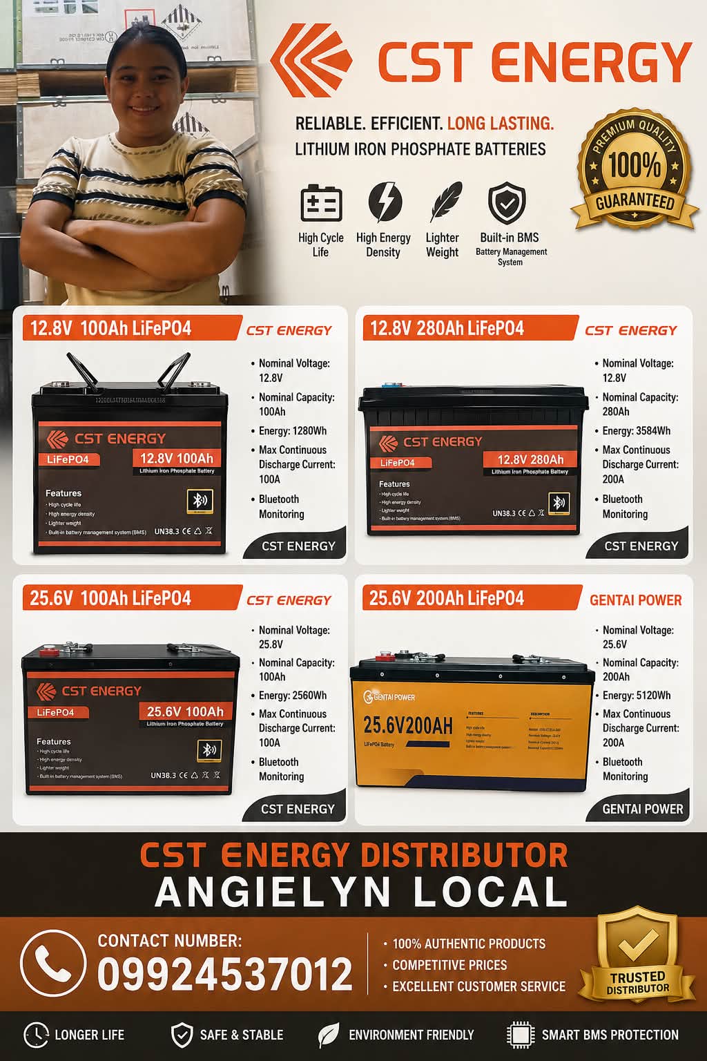 💥 CST Energy 💥 ⚡ AVAILABLE UNITS: ✓ 12V 100Ah ✓ 12V 280Ah