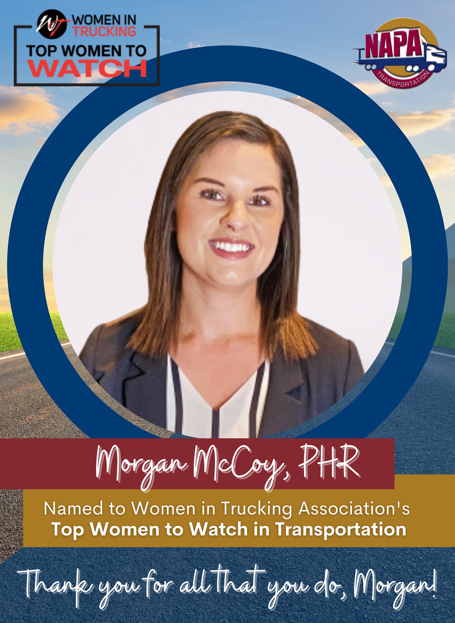 Congratulations to Morgan... - NAPA Transportation, Inc. | Facebook