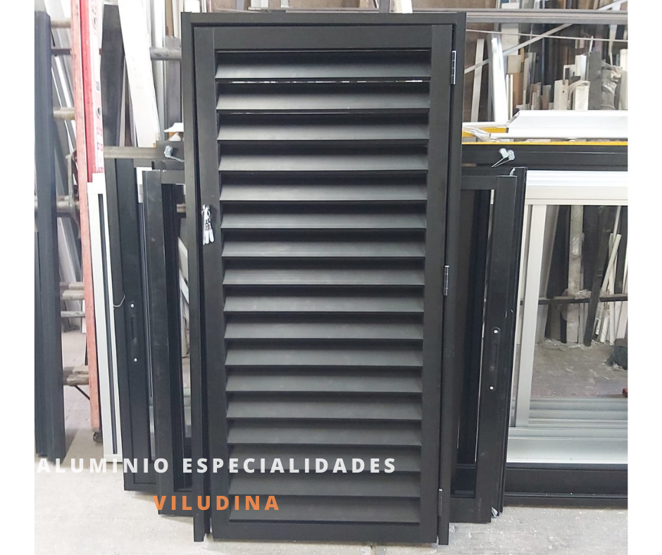 Puerta Louver. Diseño Louver es... - Aluminio Especialidades