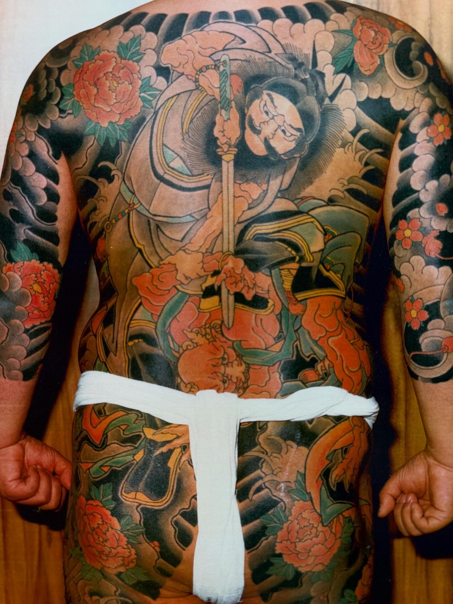 日本伝統刺青　tattoo Shoki and Demon. Tokyo Tattoo #demon #shoki #鍾馗 #鬼 #和彫り