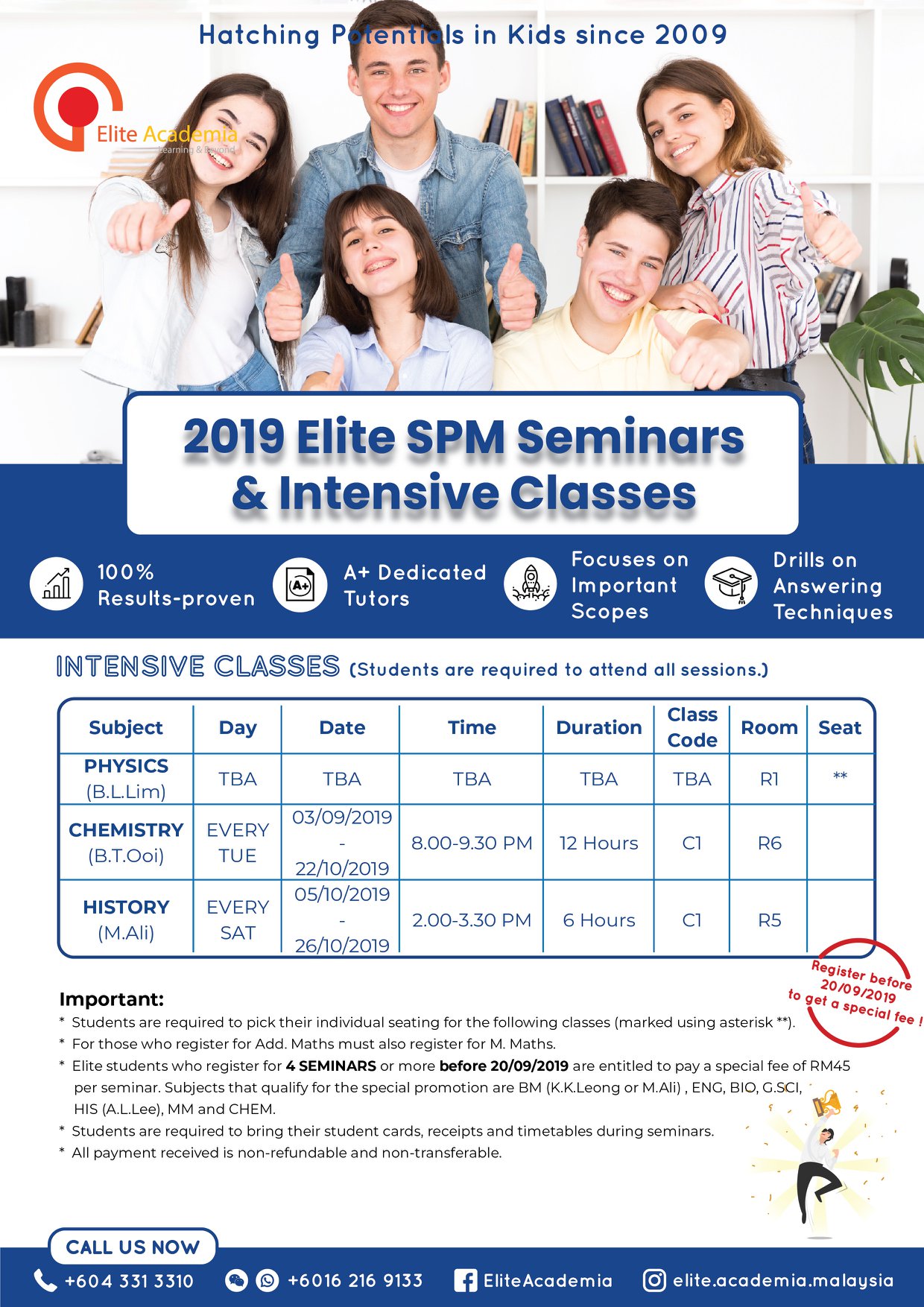 Elite Academia - 【Elite Academia SPM考前冲刺班开始接受报名啦】...