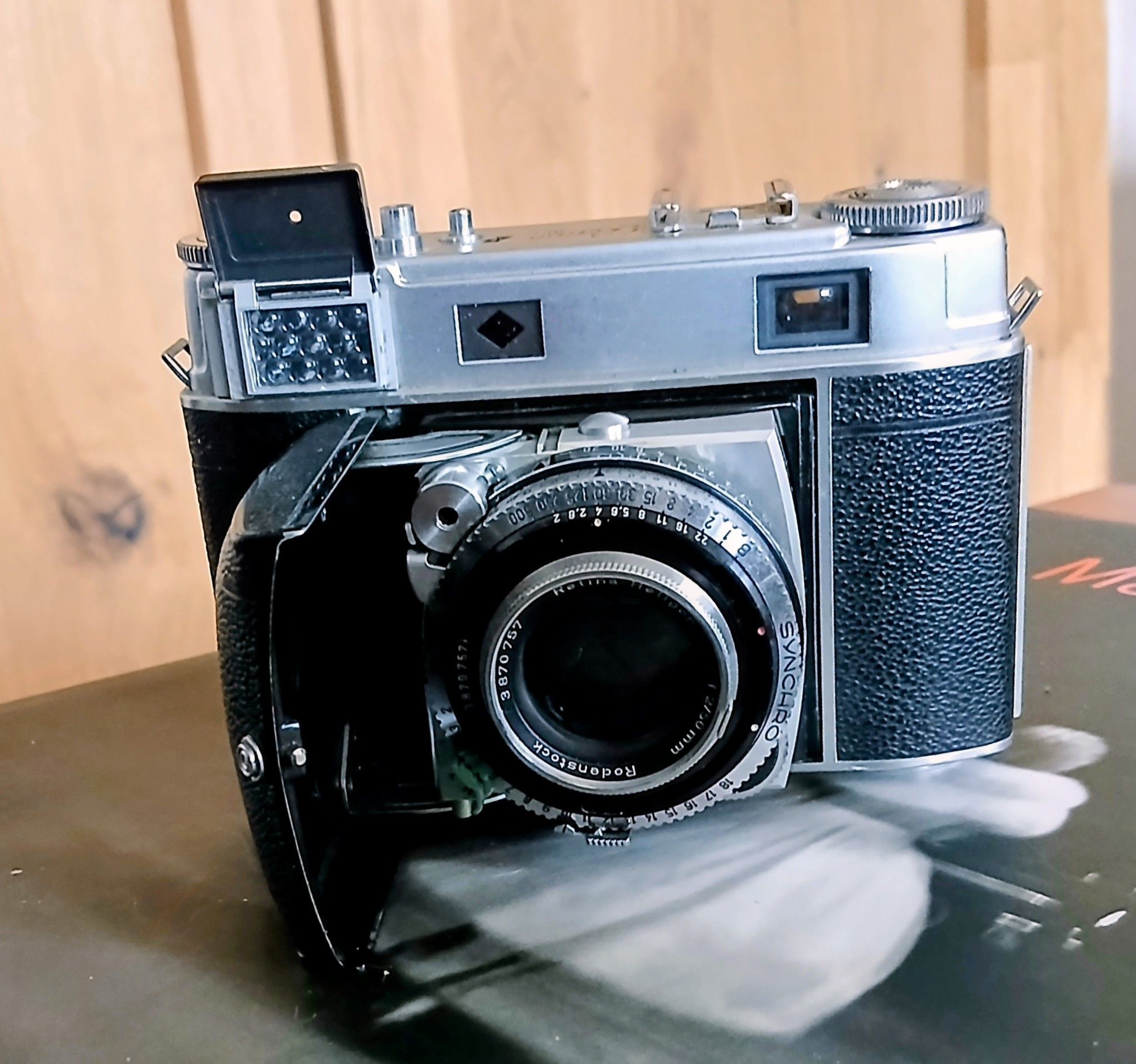 Vintage rangefinder camera with Rodenstock Retina Heligon C lens