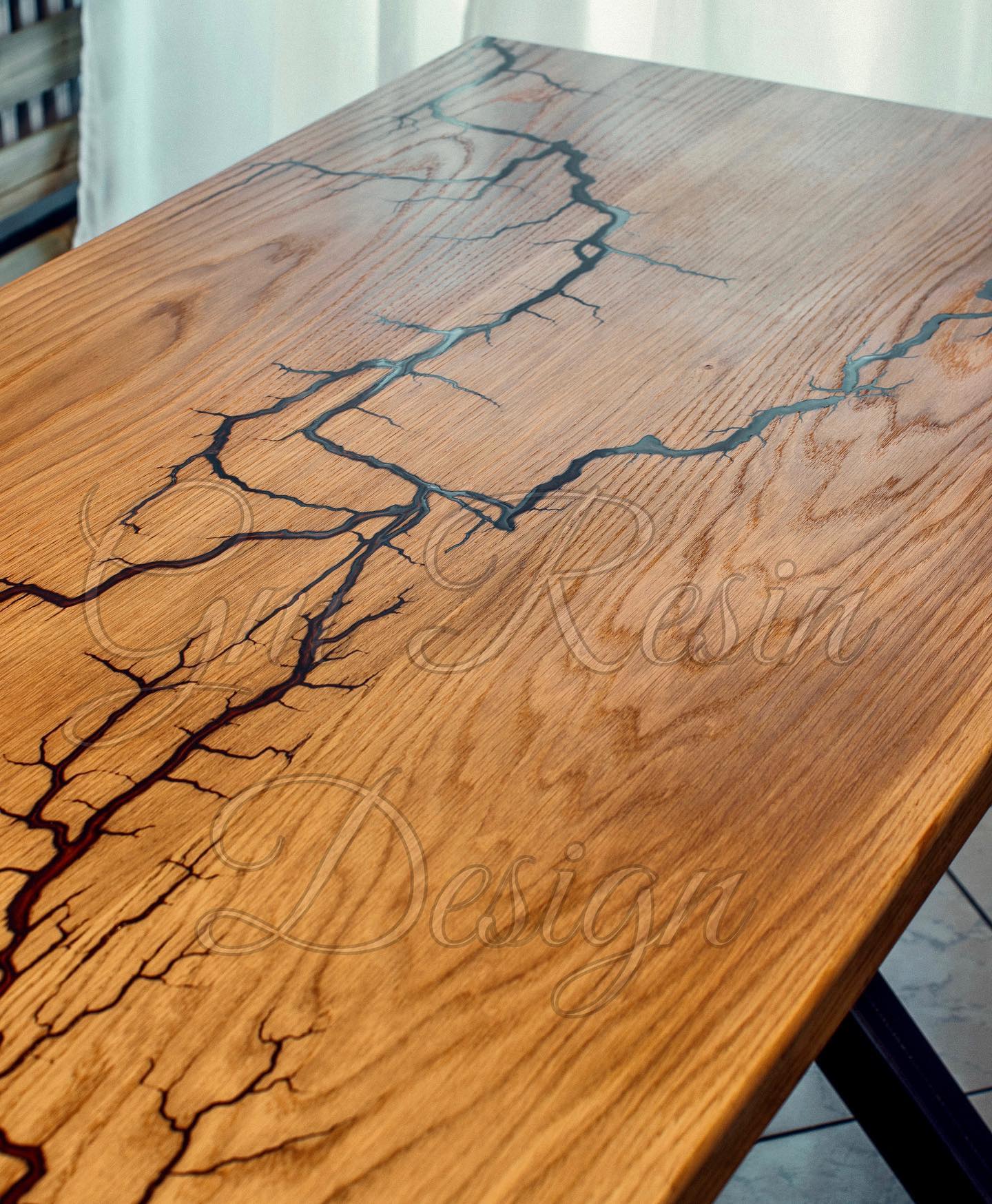 Gmresindesign - wood/metal/resin - Natural #resintable #rivertable # ...