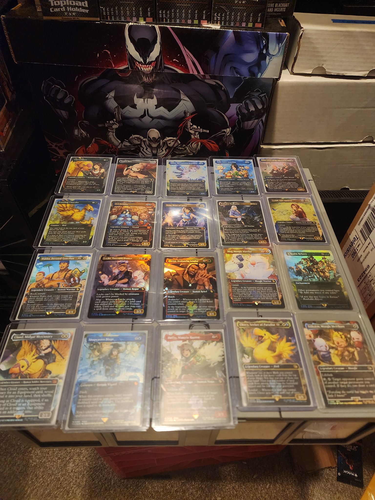 I finally have them all All 20 chocobo track foil cards