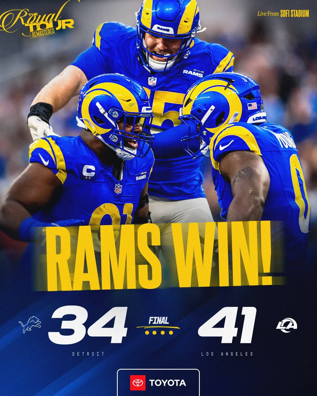 Los Angeles Rams Fans | Still in first place in spite of all things ...
