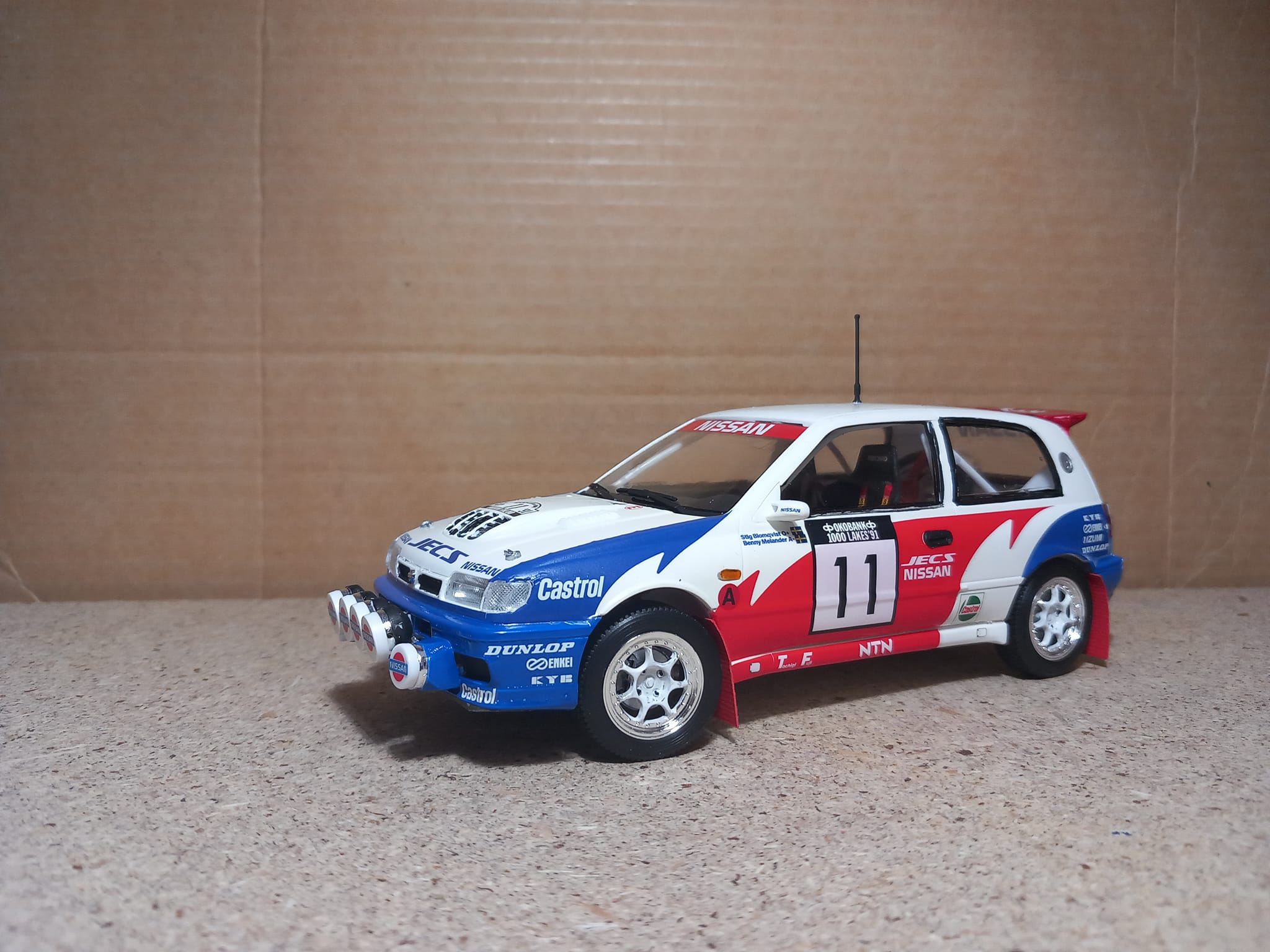 1992 1000 Lakes Rally Nissan Sunny GTI-R abandonment